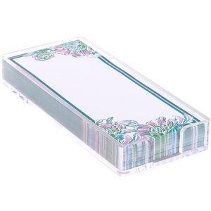 Lilly Pulitzer Notepad Holder Acrylic Office 200 Sheet Memo Pad Chick Magnet NWT